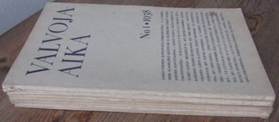 Valvoja-Aika 1938 numerot 1-10 ja 12.  8 lehteä.