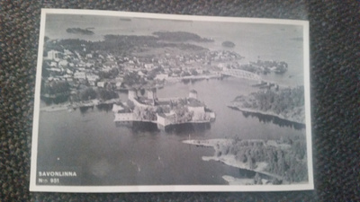 Savonlinna Karhumäen ilmakuva 951. Kulkematon postikortti