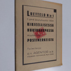 Luettelo no 1 : 1 pnä joulukuuta 1934 : kirjeellisessä hu... - pikkukuva 1