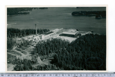 Vuosaari Kallvik ilmakuva Veljekset Karhumäki 1950