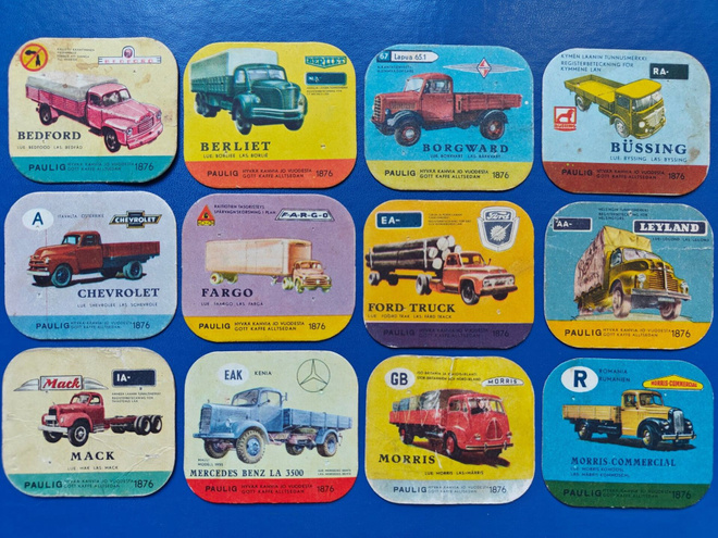 PAULIG KAHVILAPPUJA  KUORMA-AUTOT 1 €/KPL