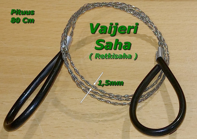 Retki ja Puutarhasaha (Vaijerisaha)