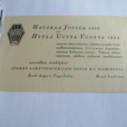 1934 Joulukortti K A Fagerholm ym - pikkukuva 1