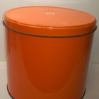 Humppila Finland harvinainen  retro oranssi peltipurkki - pikkukuva 1