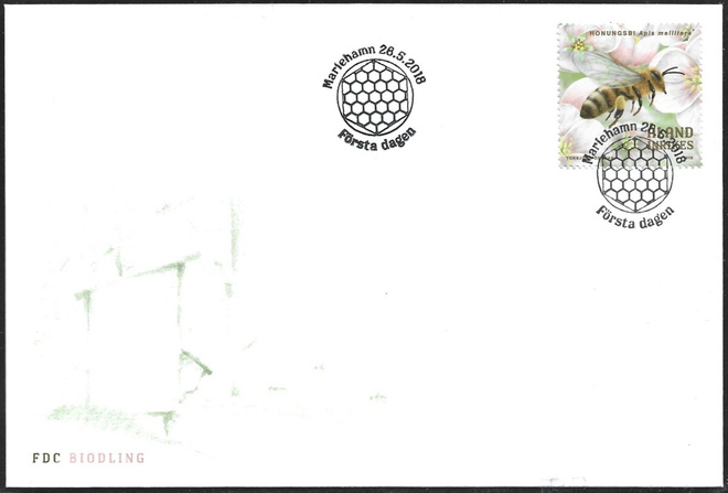 FDC Åland 2018  Mehiläistarhaus  LaPe ÅL 443
