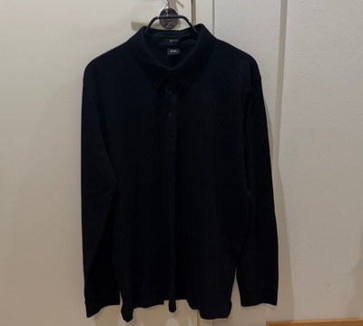 Hugo Boss musta pitkähihainen pikee XXL