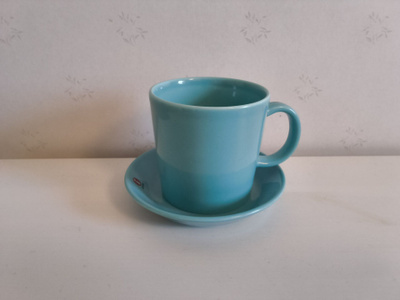 TEEMA MUKI & LAUTANEN 12 cm turkoosi • Arabia - Iittala