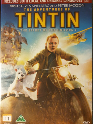 Tintin Yksisarvisen salaisuus DVD