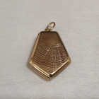 Vintage Medaljonki riipus aurinko käsityö kaiverrettu - pikkukuva 1