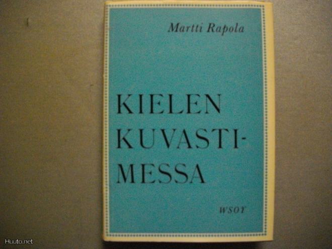 Martti Rapola: Kielen kuvastimessa (20.3)