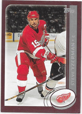 2002-03 Topps #4 Steve Yzerman Detroit Red Wings