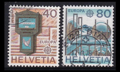 Sveitsi 1154-5 o Europa posti- ja telehistoria (1979)