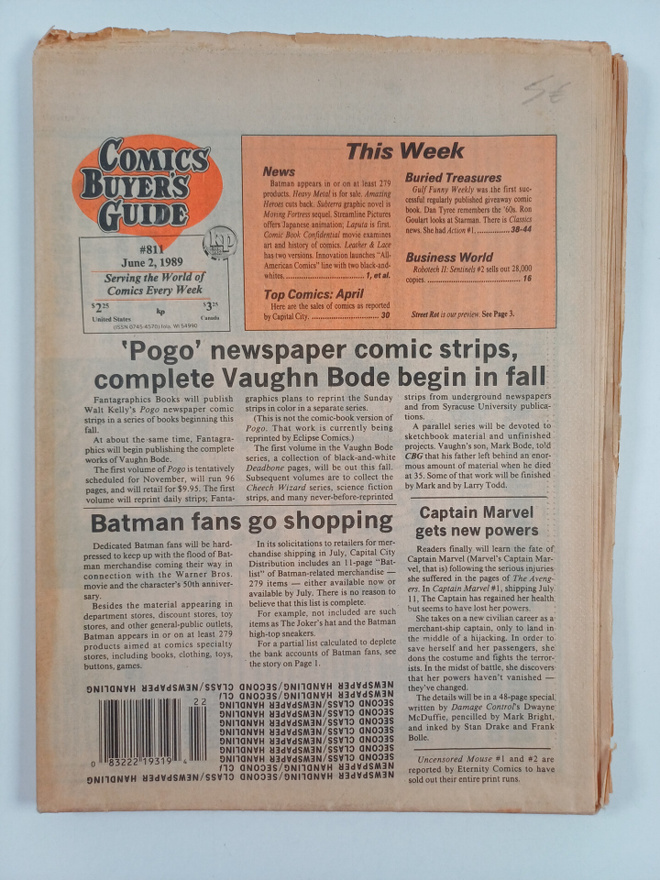 Comic buyer's guide #811 june 2, 1989