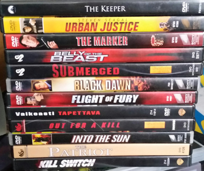 Steven Seagal leffoja 12 Kpl -DVD