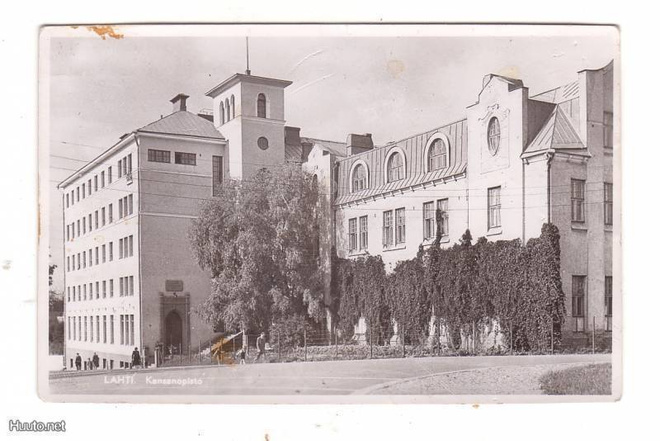 LAHTI: KANSANOPISTO (1951 postitettu kortti)