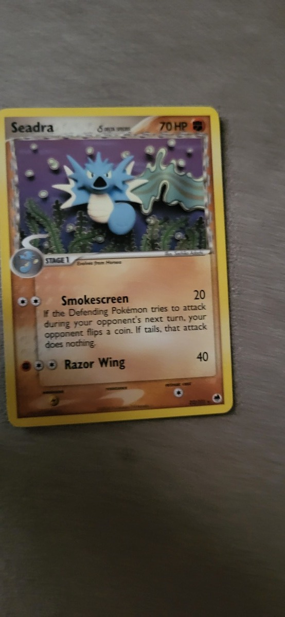Seadra #22 Pokemon Dragon Frontiers RARE card