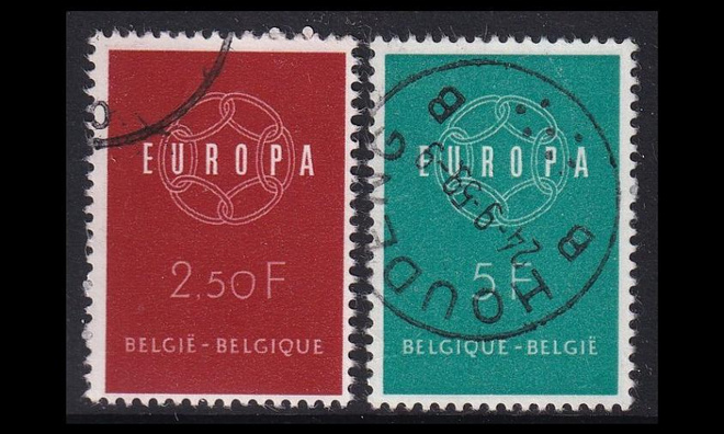 Belgia 1164-5 o Europa (1959)