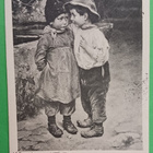 Veli neuvoo siskoa, vanha mv pk, p. 1902 - pikkukuva 1