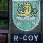 R - COY Rauhanturvaajamerkki - Kankainen hihamerkki . Koko - pikkukuva 2