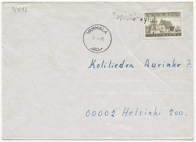 Rivileima Tapiolankylä (Vammala) kuorella -72