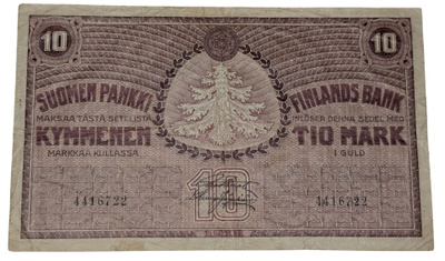 10 Markkaa 1918 4416722 kl 3