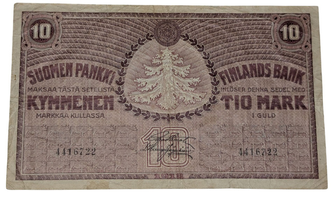 10 Markkaa 1918 4416722 kl 3