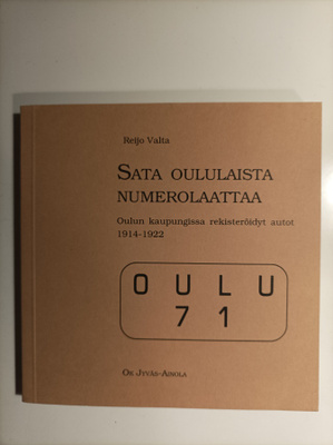 Sata oululaista numerolaattaa