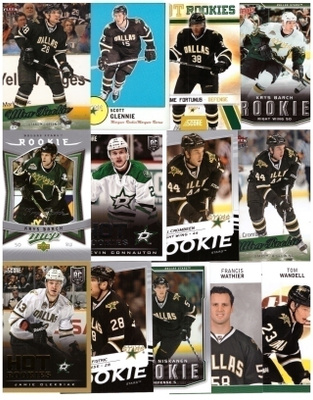 13 x DALLAS STARS Rookie ym. Kortteja
