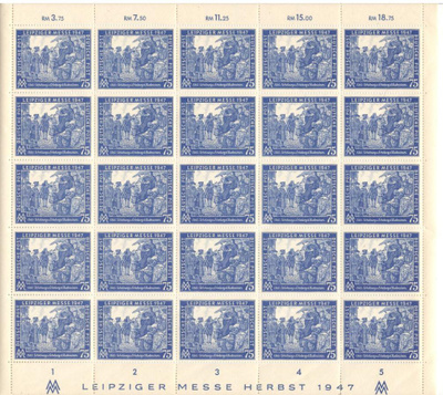 v. 1947 Saksa-arkki, 75, sin., postituore