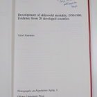 Vaino Kannisto : Development of oldest-old mortality, 195... - pikkukuva 3