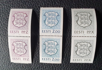 Viro Eesti 3 paria leimaamattomia postimerkkejä