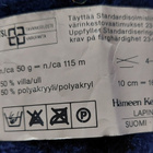 5 kpl tummansininen 50 % villalanka - pikkukuva 2
