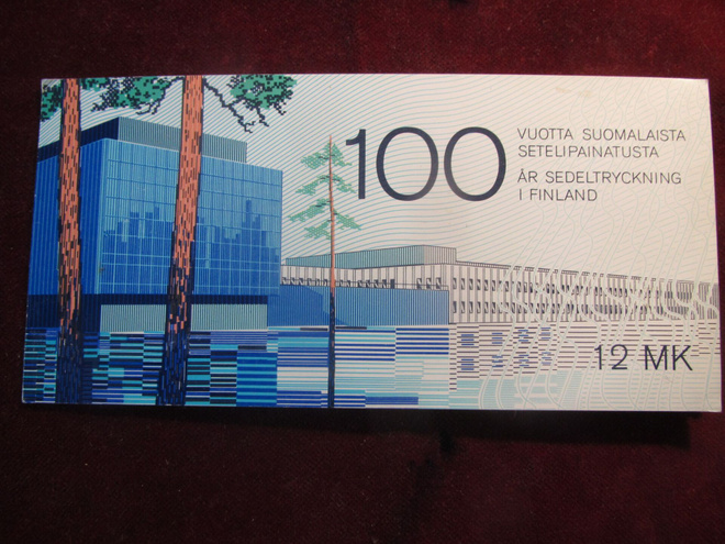 100 vuotta suomalaista setelipainatusta. Postimerkkivihko