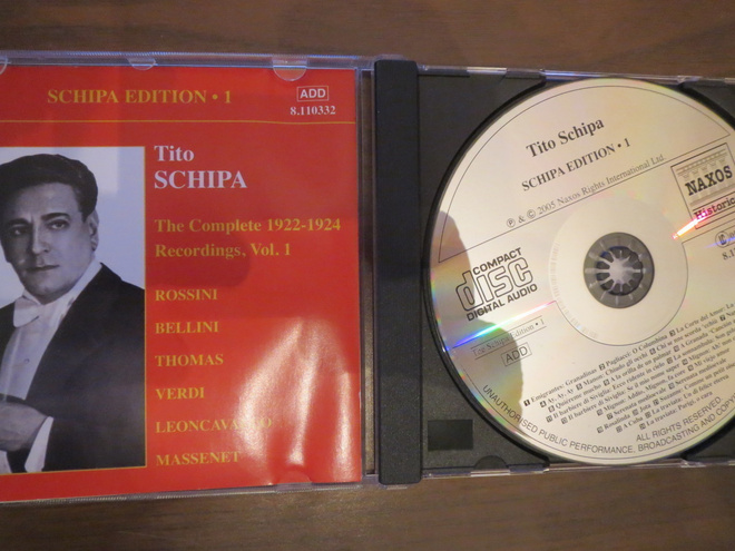 Tito Schipa: The Complete 1922-24 Recordings, Vol. 1 CD