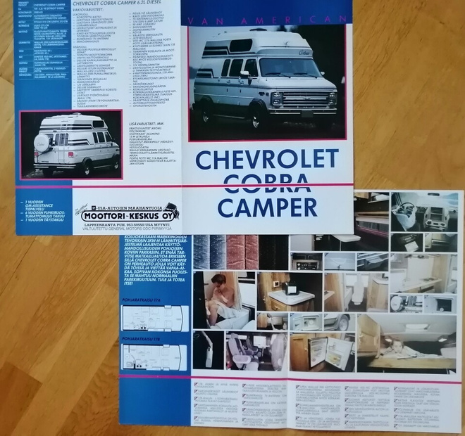 1991 Chevrolet Cobra Camper esite - suomalainen