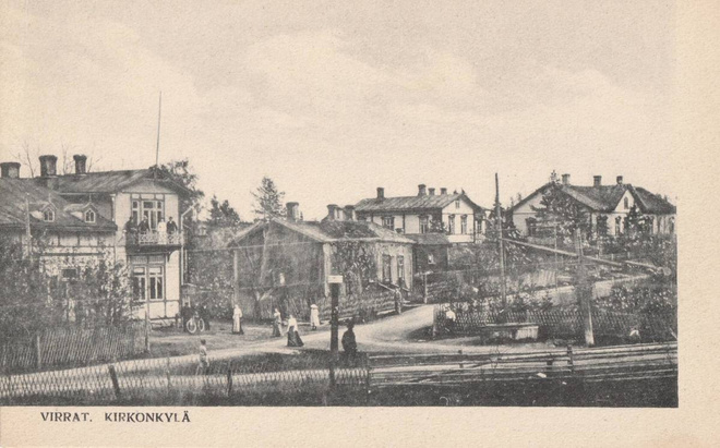 VANHA POSTIKORTTI - VIRRAT KIRKONKYLÄ (K12-96)