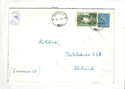 NUMEROLEIMA 4429  NAKKILA-HELSINKI