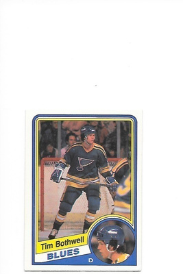 1984-85 OPC #182 Tim Bothwell St Louis Blues