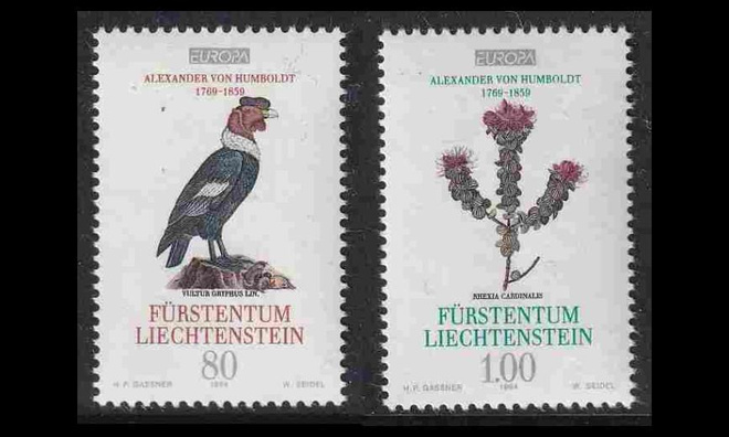 Liechtenstein 1079-80 ** Europa suuret löydöt (1994)