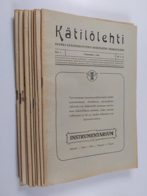 Kätilölehti  1-9 ja 11-12/1944 (puuttuu nro 10)
