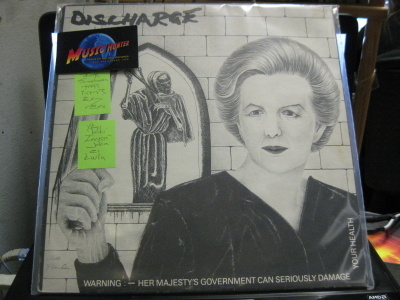 DISCHARGE - WARNING: HER MAJESTYS GOVERNMENT ... EX-/EX+ LP