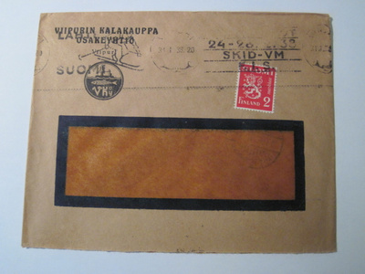 VANHA Firmakuori Kalakauppa Oy Viipuri 1938