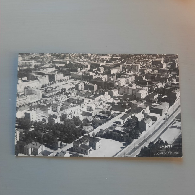 PK Lahti ilmakuva 1950-60-l? * keskustaa VI