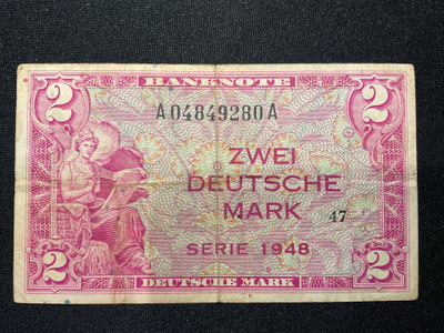 2 Mark Deutsche Mark, serie 1948