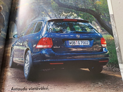VW Golf Variant -esite, 2007
