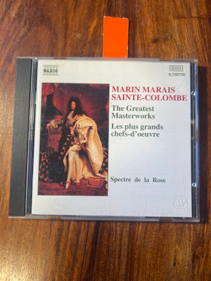 Marin Marais, Sainte-Colombe - The Greatest Masterworks cd