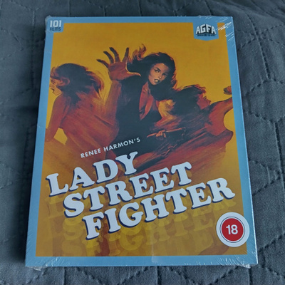 Lady Street Fighter slipcase Blu-Ray **muoveissa**