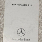 Esa Tikkanen #10 – Aito signeerattu Mercedes-Benz -kortti - pikkukuva 2