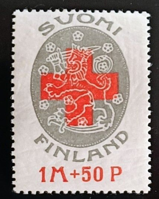 1922 Punainen Risti 1mk+50p **