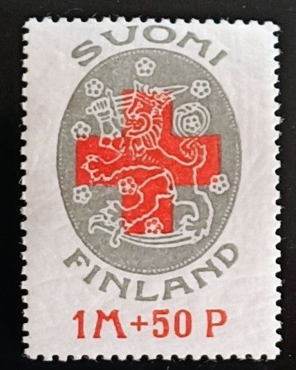 1922 Punainen Risti 1mk+50p **
